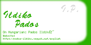 ildiko pados business card